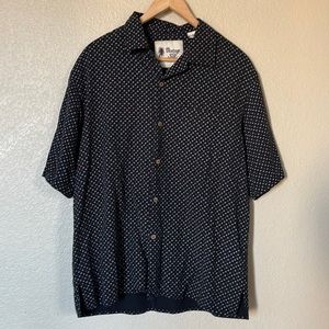 Vintage Silk button up top sz M